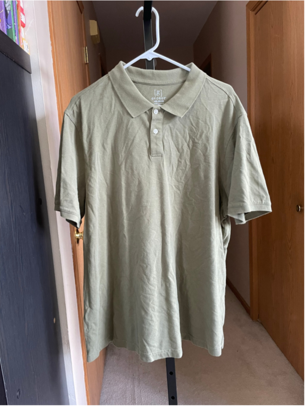 Men's George Olive Green Polo Shirt XXL